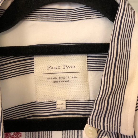 Beautiful Part Two blouse. Red, black and white. Size UK 14. - Picture 2 of 6